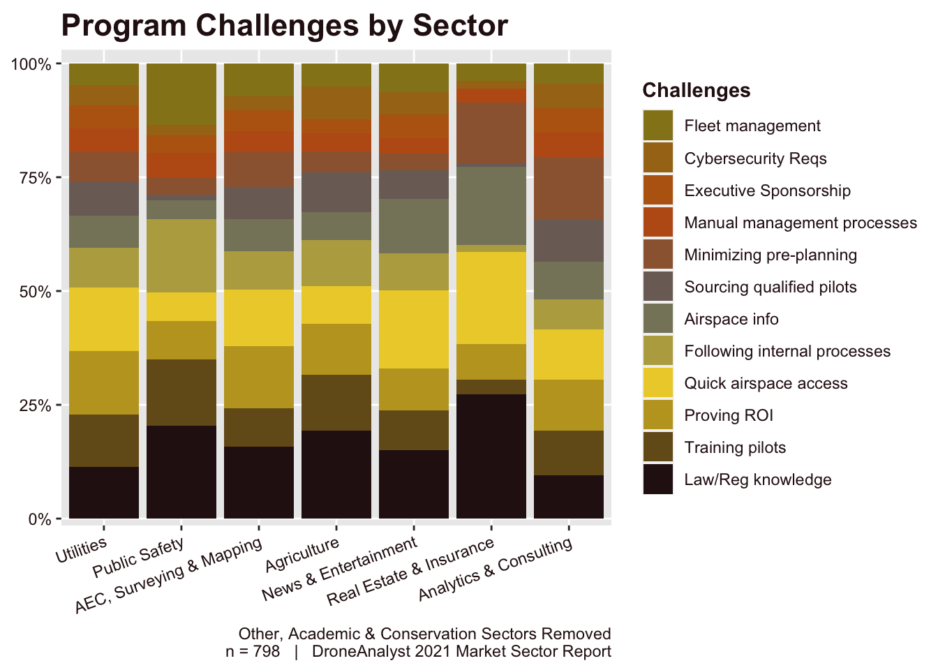 Program Challenges by Sector